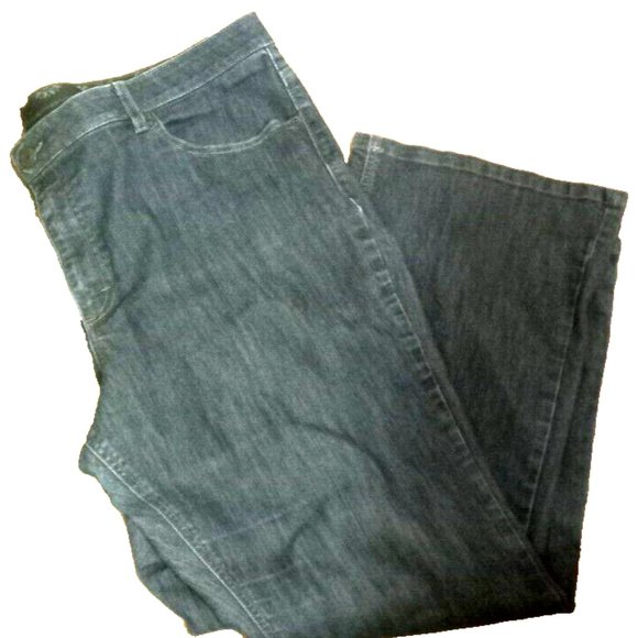 Womans Merona denim Plus Size Jeans size 22 X 31 wide Leg - Picture 3 of 4